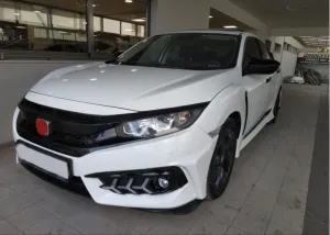 Honda Civic Uyumlu Fc5 2016-2020 Ön Panjur Type-R Makyajsız Kasa thumb 3