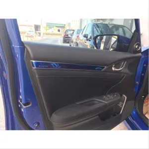 Honda Civic Uyumlu Fc5 2016-2020 İç Kaplama Set Mavi 7 Parça thumb 4
