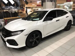 Honda Civic Uyumlu Fc5 2016-2021 Ayna Kapağı - Piano Black thumb 2