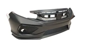 Honda Civic Uyumlu Concept Model Ön Tampon Ek Piano Black Detaylı thumb 2
