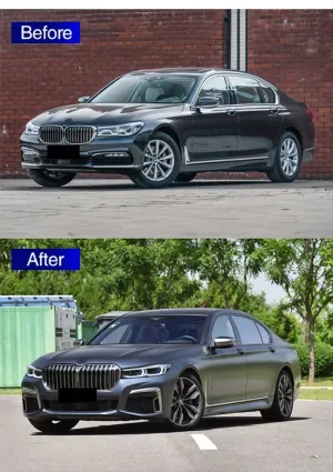 Bmw 7 Uyumlu Serisi G11 To G12 Facelift Body Kit (Far Stop Bagaj Çamurluk Kaput Dahil) thumb 3