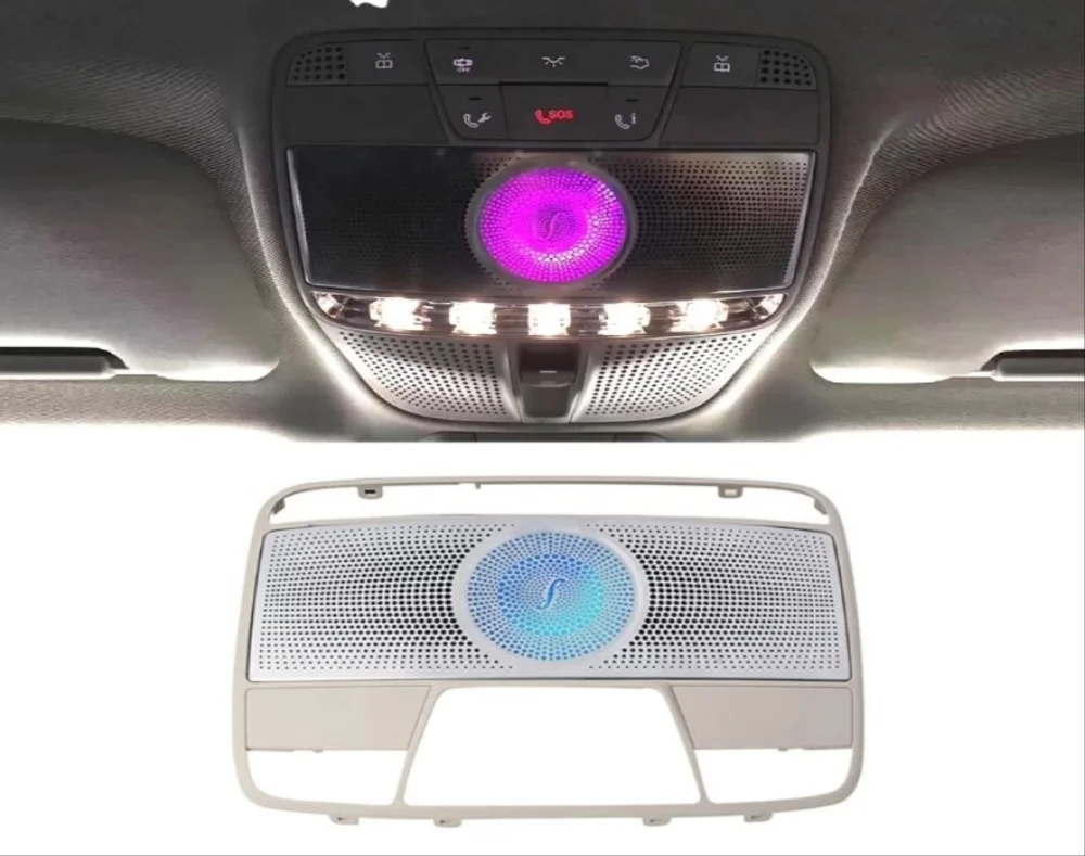 Mercedes W213 Uyumlu E Serisi 2018+ W213 64 Renk Tavan Ambians Ve Hoparlör Set (2 Hoparlör