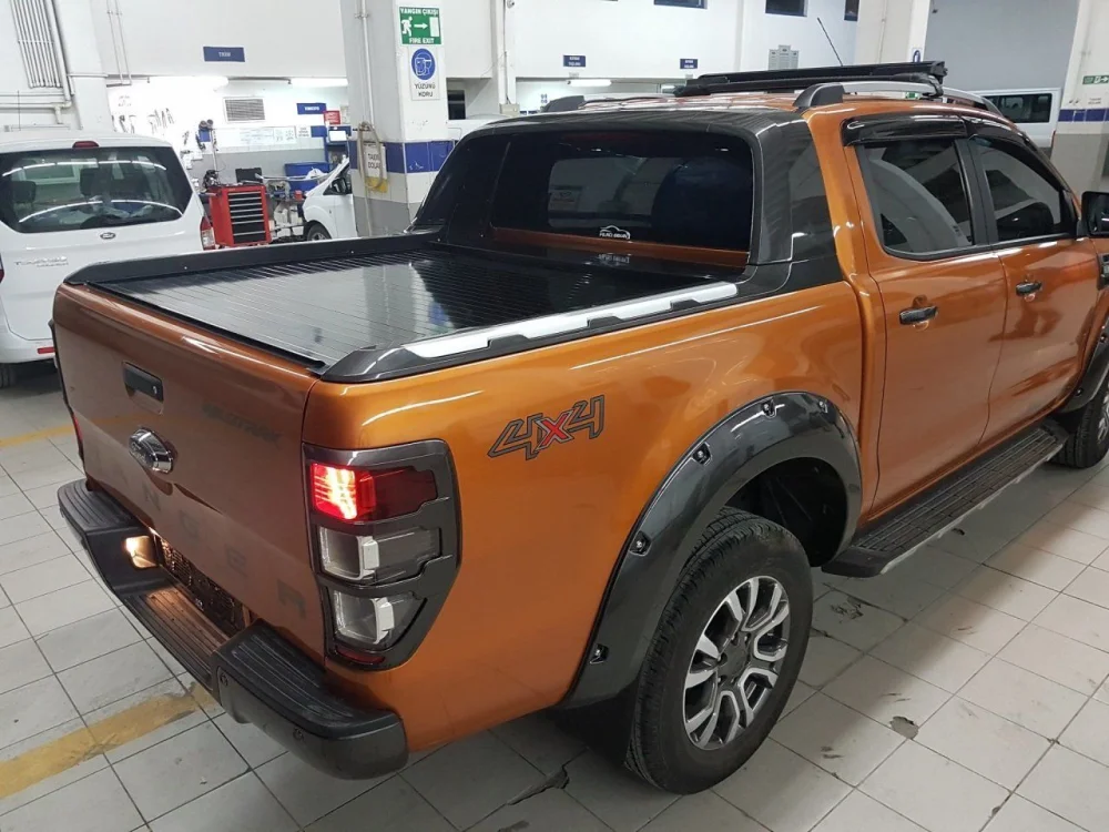 Ford Ranger Uyumlu Wıldtrack Sürgülü Kapak, Roll Back, Parlak Siyah