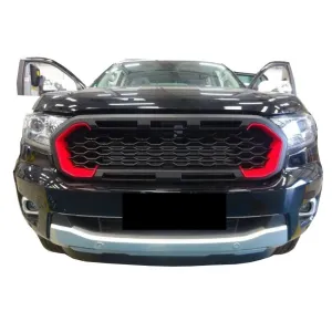 Ford Ranger Uyumlu T8 Ön Panjur Seti 2018 Ve Üzeri Ledli Mustang LogoluDRS Tuning kalitesiyle tanışın! Özel olarak Ford  model araçlar için üretilen bu ürün, ot