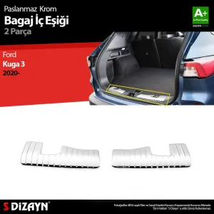 S-Dizayn Ford Kuga 3 Krom Bagaj İç Eşiği 2 Prç. 2020 ÜzeriAraca &Ouml;zel Krom Aksesuar
&Uuml;r&uuml;n &Ouml;zellikleri:Krom &uuml;r&uuml;nler ara&ccedil; &uuml
