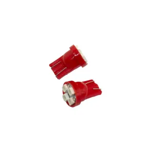 Space Led Ampul T10 2X4 Smd Kırmızı 2'Li Set 12V 117-3