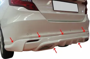 Fiat Egea Uyumlu Sedan Arka Tampon Altı 2015 Ve Sonrası