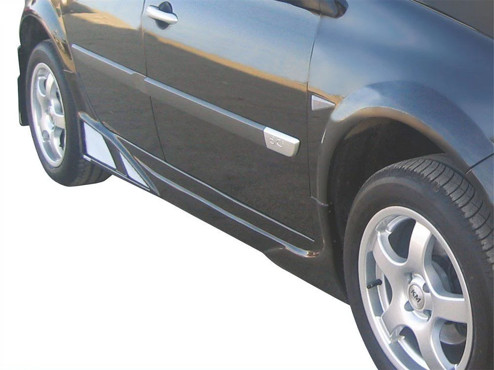 Renault Megane Uyumlu 2 Hatchback Marşpiyel Telli 2 Parça Fiber 2003-2008