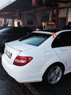 Mercedes C W204 Spoiler Bagaj (Kalın) Fiber 2007-2013 thumb 2