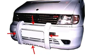 Mercedes Vito Uyumlu W638 Ön Koruma Fiber 1996-2003