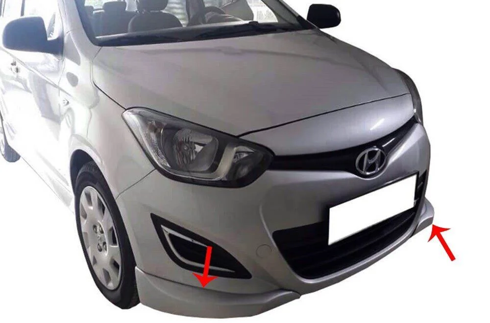 Hyundai İ20 Uyumlu Ön Tampon Altı 2 Parça Fiber 2009-2014
