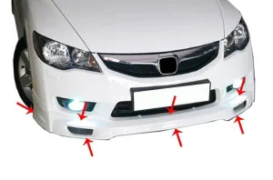 Kolaylı uyumlu Honda Civic 8 Ön Tampon Altı Telli (Mugen Md) Fiber 2008-2011 modelleri DRS Tuning'de. Kaliteli malzeme, hızlı kargo ve güvenli alışverişle