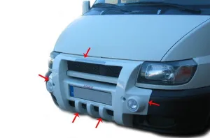 Ford Transit V184/V347/V348 Uyumlu 5 Ön Koruma (Sisli) Fiber 2003-2006
