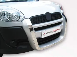 Fiat Doblo Uyumlu 2 Ön Koruma Kromlu Fiber 2010 Ve Sonrası
