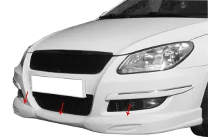 Chery Niche Uyumlu A3 Sedan Ön Tampon Altı Fiber (Gündüz Farlı) 2011 Ve Sonrası