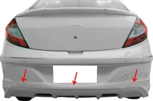 Chery Niche Uyumlu A3 Sedan Arka Tampon Altı Fiber 2011 Ve Sonrası