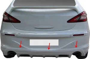Chery Chance Uyumlu A3 Hatchback Arka Tampon Altı Fiber 2011 Ve Sonrası