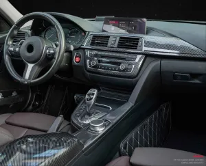 Bmw 3 Uyumlu Serisi F30 Vites Konsol Kaplama - Karbon thumb 2