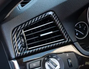 Bmw 5 Uyumlu Serisi F10 Klima Menfez Kaplama - Karbon thumb 2