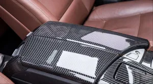 Bmw 5 Uyumlu Serisi F10 Kol Dayama Kaplama - Karbon thumb 1