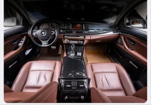 Bmw 5 Uyumlu Serisi F10 Kol Dayama Kaplama - Karbon thumb 2