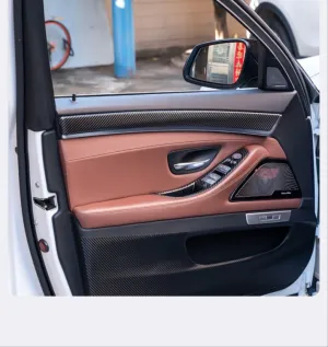 Bmw 5 Uyumlu Serisi F10 Kolçak Ve Düğme Kaplama Seti - Karbon thumb 2