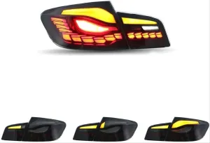 Bmw 5 Uyumlu Serisi F10 Dragon LED Stop - Smoke thumb 4