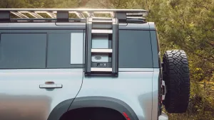 Defender 2020+ Uyumlu Yan Merdiven Parlak Siyah thumb 2