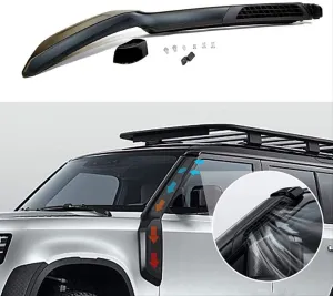 Defender 2020+ Uyumlu ŞnorkelDRS Tuning kalitesiyle tanışın! Özel olarak Land Rover  model araçlar için üretilen bu ürün, otomobilinizin hatlarına sportif ve di