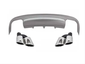Audi S5 Uyumlu 2013-2016 Difüzör Egzoz Seti - Sedan thumb 1