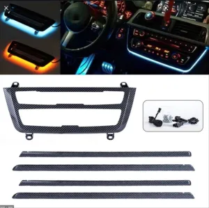 Bmw 3 Uyumlu Serisi F30 Ambians Set (Klima Panel Ve Kapılar) - Karbon Renk thumb 2
