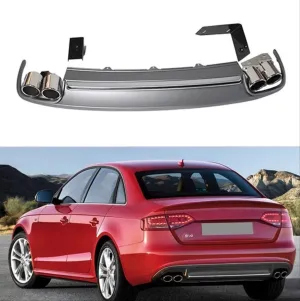 Audi A4 Uyumlu 2009-2011 S4 Difüzör Ve Egzoz Seti thumb 2