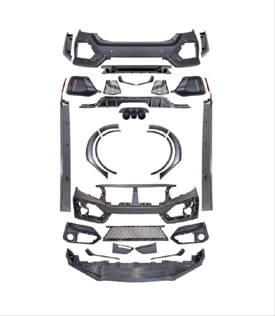 Honda Civic Uyumlu Fc5 2016-2021 Type-R Body Kit (Panjur Dahil Ledsiz)