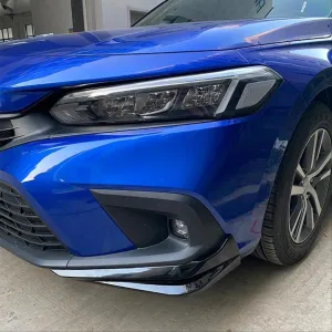 2022 Civic Uyumlu Aero Ön Ek 2 Parça- Piano Black thumb 3