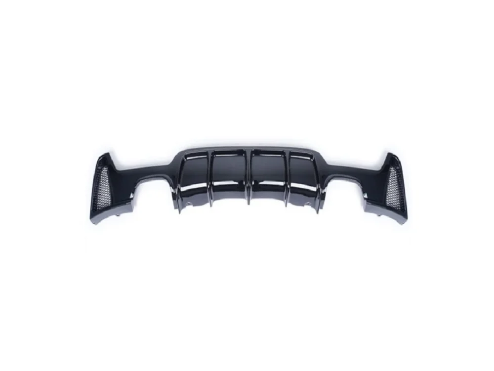 Bmw 4 Uyumlu Serisi F32-F36 2014-2019 M Difüzör Cift Çıkış Kalın Piano Black