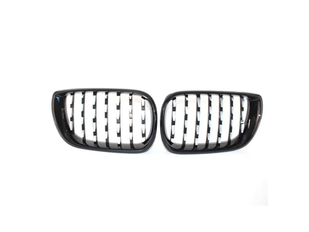 Bmw 3 Uyumlu Serisi 2002-2004 E46 Diamond Panjur (Böbrek) Piano Black Çerçeve