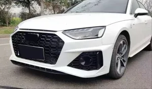 Audi A4 Uyumlu 2019-2021 Rs4 Ön Tampon Panjur Seti thumb 3