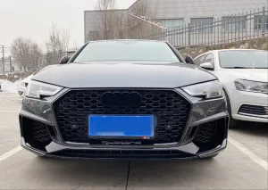 Audi A4 Uyumlu 2016-2019 Rs4 Ön Tampon Panjur Seti thumb 2