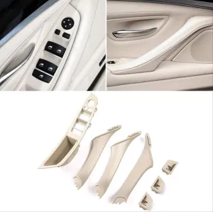 Bmw 5 Uyumlu Serisi F10 2010-2016 Kapı Kolçak Kaplama Krem thumb 1