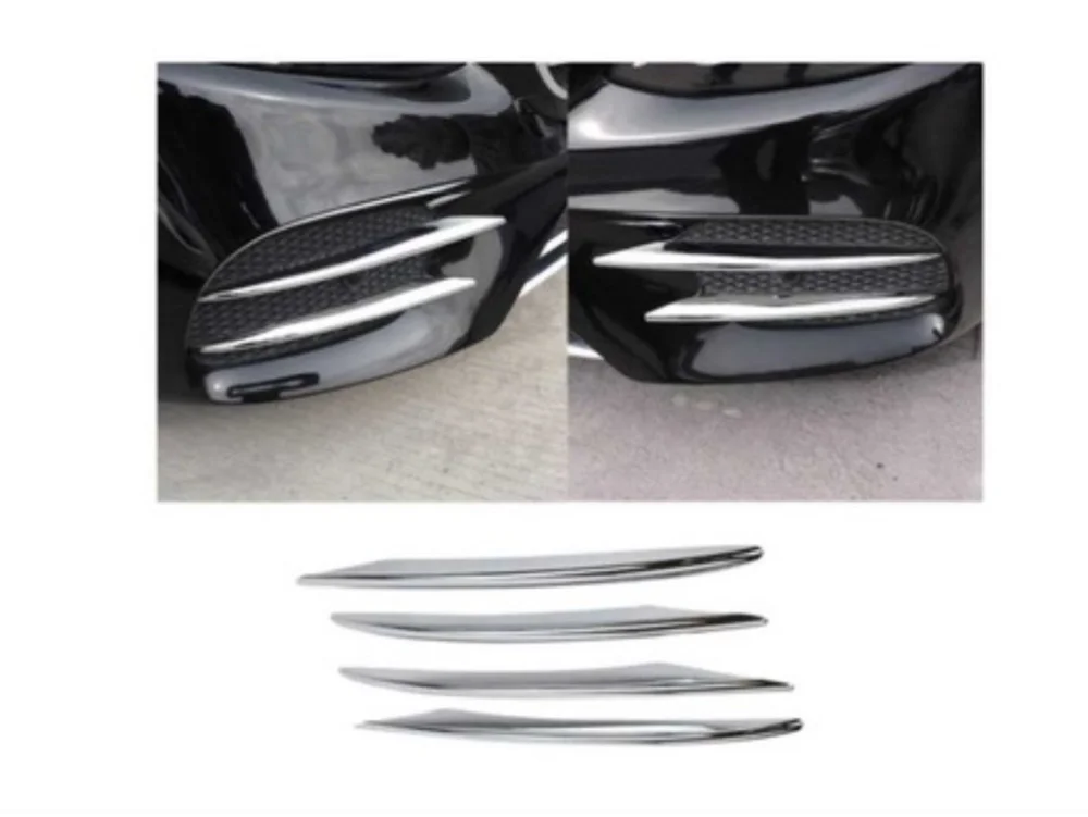 Mercedes W205 Uyumlu 2019+ Sis Kasları 4 Parça (Sis Bıçakları) (Krom)