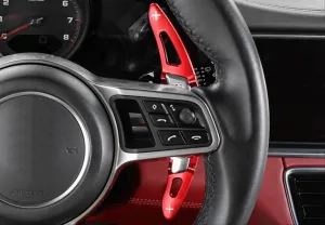 Porsche Panamera Uyumlu 2017+/Macan 2014+/Cayenne 2015+ / 718 2016+ / 911 2016+ Paddle Shift Kırmızı thumb 2