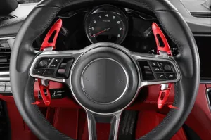 Porsche Panamera Uyumlu 2017+/Macan 2014+/Cayenne 2015+ / 718 2016+ / 911 2016+ Paddle Shift Kırmızı thumb 3