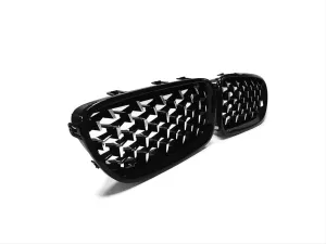 Bmw 5 Uyumlu Serisi (2010-2017) F10 Diamond Böbrek (Diamond Panjur) thumb 3