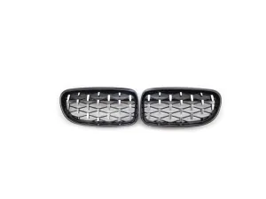 Bmw 3 Uyumlu Serisi (2008-2011) E90 Diamond Böbrek (Diamond Panjur) thumb 1