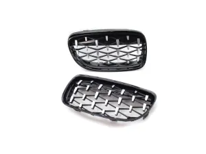Bmw 3 Uyumlu Serisi (2008-2011) E90 Diamond Böbrek (Diamond Panjur) thumb 2