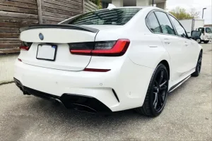 Bmw 3 Uyumlu Serisi G20 2019+ Difüzör 3.40İ Ve Siyah Egzoz Seti ( M-Sport) thumb 3