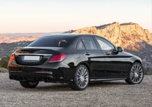 Mercedes W205 Uyumlu C43 Difüzör & Egzoz Seti (Amg Sedan) (Siyah Egzoz İle) thumb 3