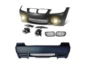Bmw 3 Uyumlu Serisi E90 2005-2008 M3 Body Kit ( Ön-Arka Tampon - Panjur - Sis thumb 1