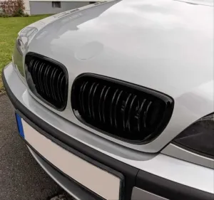 Bmw E46 Uyumlu 45384 Çift Çizgi M Panjur (Böbrek) thumb 3