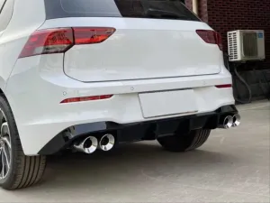 Volkswagen Golf Uyumlu 8 ''R'' Difüzör (Piano Black) - 4 Egzoz (Life Style İmpression Paket İçin) thumb 1